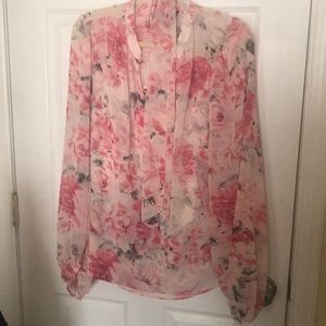 White House Black Market pink floral 3 piece set.